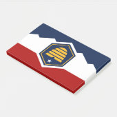 Post-it® Notes avec le nouveau drapeau de l'Utah, États-Uni (Incliné)