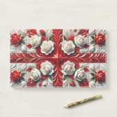 Post-it® Notes avec le Rose anglais (Sur un bureau)