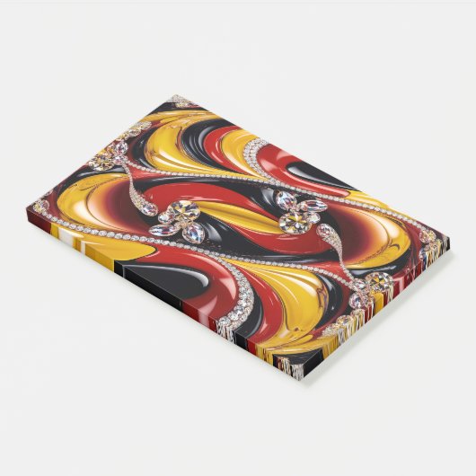 Post-it® Notes avec les couleurs belges (Incliné)