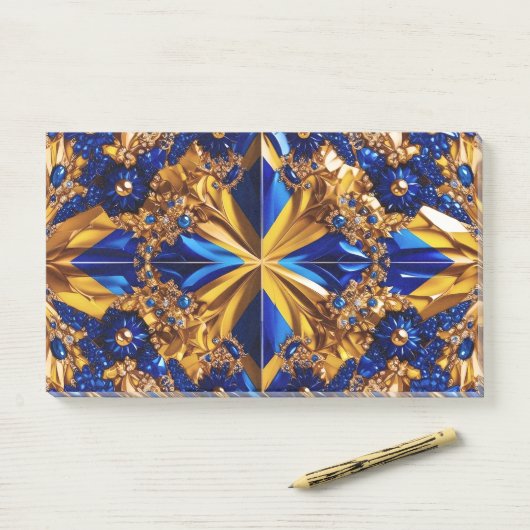 Post-it® Notes avec les couleurs suédoises (Sur un bureau)