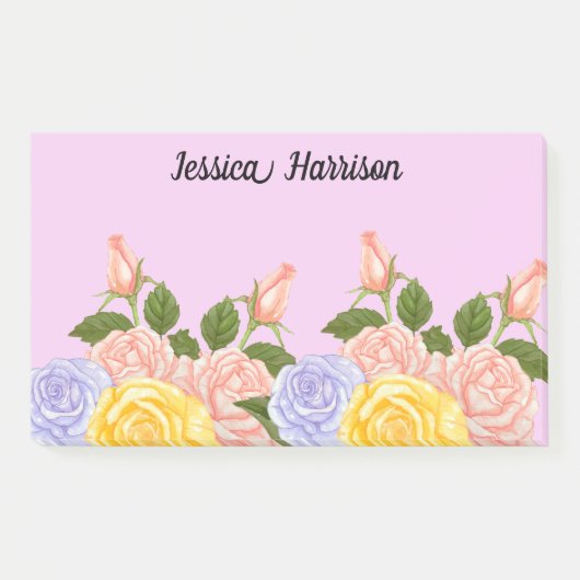 Post-It Notes avec nom personnalisé (Devant)