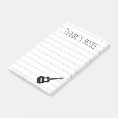 Post-it Notes avec nom personnalisé de guitare coo (Incliné)