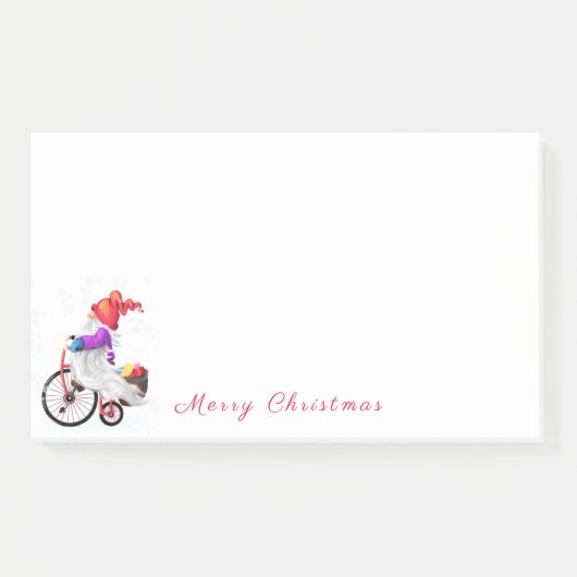 Post-it® Notes avec un Gnome de Noël Mignon (Devant)
