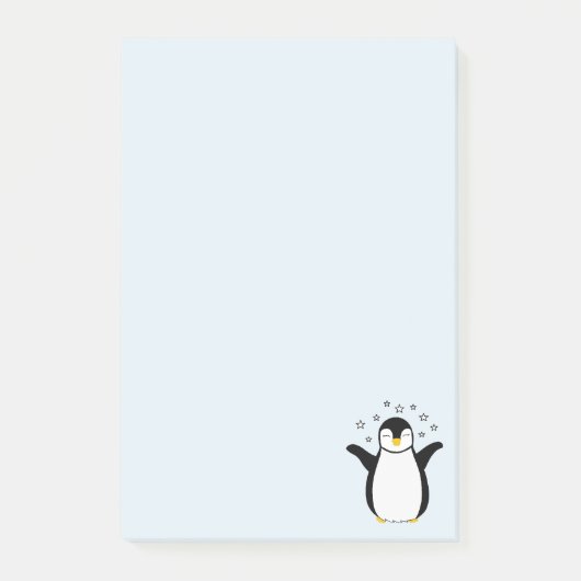 Post-it Notes avec un mignon bébé pingouin (Devant)