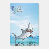 Post-it Notes Avion Requin Bleu (Devant)