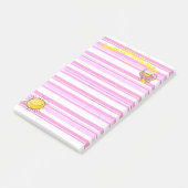 Post-it® Notes Bandes Roses Papillon Soleil (Incliné)