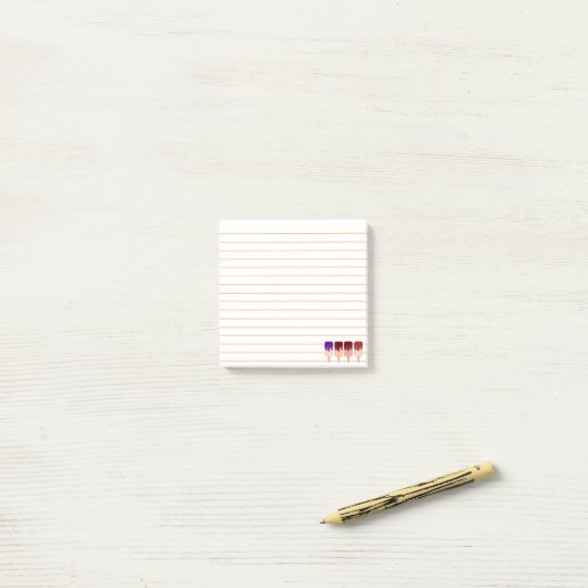 Post-it Notes | Barres de glace Multi saveurs mign (Sur un bureau)