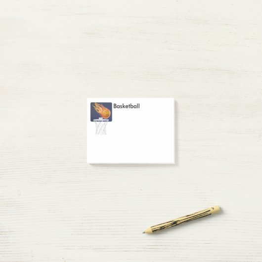 Post-it-Notes-Basketball Post-it® Notes (Op bureau)