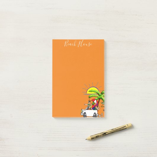 Post-it Notes Beach House (Sur un bureau)