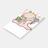 Post-it® Notes Bébé Fille Rayure  (Incliné)