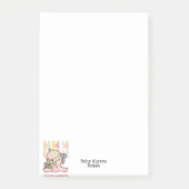 Post-it® Notes Bébé Fille Rayure  (Devant)