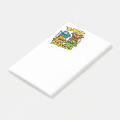 Post-it® Notes Bêtes de données grincheuses (Incliné)