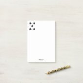 Post-it® Notes Bicyclettes Vintage Noir & Blanc (Sur un bureau)