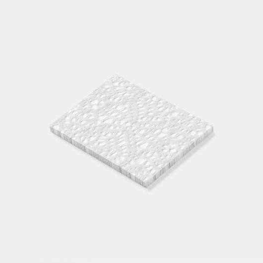 Post-it® Notes blanches de Courrier-it® de dentelle (Incliné)