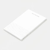 Post-it Notes blanches grises pointillées modernes (Incliné)