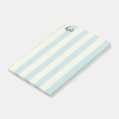 Post-it Notes Bleu Beige Rayure (Incliné)