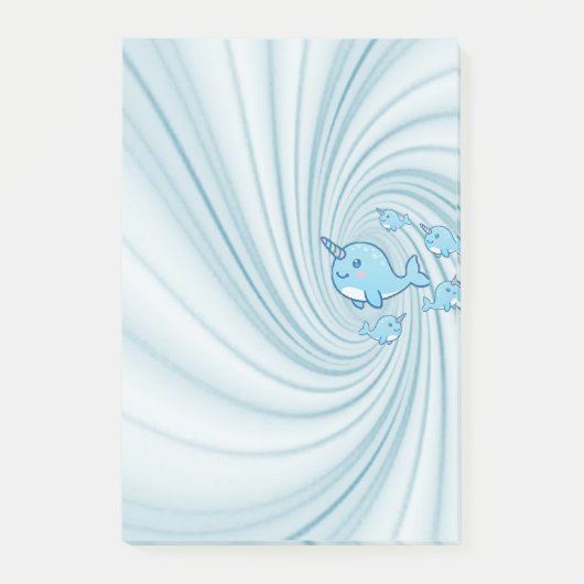Post-it Notes Bleu de Narval (Devant)