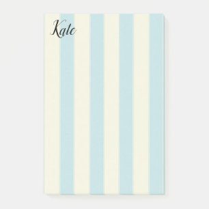 Post-it Notes Bleu Rayure Beige