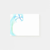 Post-it® Notes bleues de fleur (Devant)