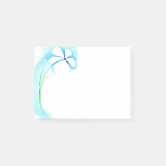 Post-it® Notes bleues de fleur (Devant)