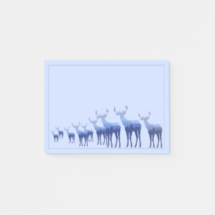 Post-it-Notes-Blue Deer Post-it® Notes
