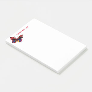 Post It Notes boodschappenlijst Rode vlinder