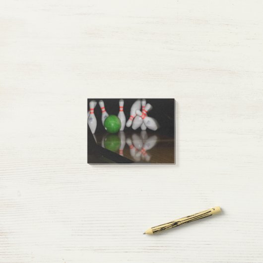 Post-it® Notes Bowling Post it (Sur un bureau)