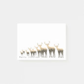 Post-it-Notes-Brown Tones Deer Merry Kerstmis Post-it® Notes (Voorkant)