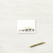 Post-it-Notes-Brown Tones Deer Merry Kerstmis Post-it® Notes (Op bureau)