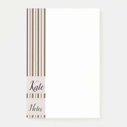 Post-it Notes Bruine Strepen (Voorkant)