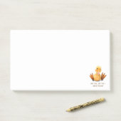 Post-it® Notes Caneton Jaune (Sur un bureau)