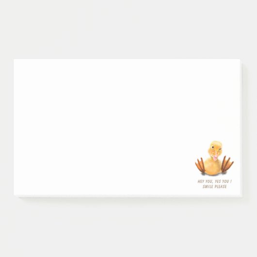 Post-it® Notes Caneton Jaune (Devant)