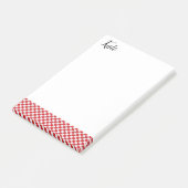 Post-it Notes Carreaux Rouges (Incliné)