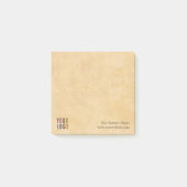 Post-it® Notes Carrées avec Logo de l'Entreprise S (Devant)