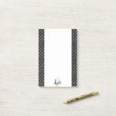 Post-it Notes Cercles Noirs et Blancs (Sur un bureau)