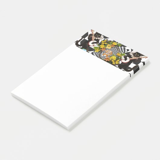 Post-it® Notes Chat Chien Floral Meow (Incliné)