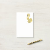Post-it® Notes Chat Jaune (Sur un bureau)
