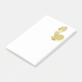 Post-it® Notes Chat Jaune (Incliné)