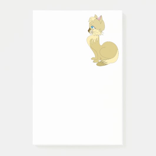 Post-it® Notes Chat Jaune (Devant)