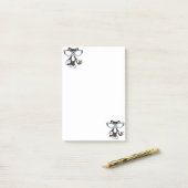 Post-it Notes Chat Lunettes de soleil souris (Sur un bureau)