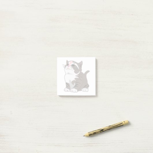 Post-it® Notes Chat Mignon (Sur un bureau)