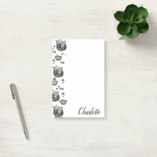 Post-it Notes Chat Minou Chats (Bureau)