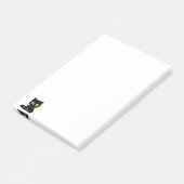 Post-it® Notes Chat Noir aux Yeux Verts (Incliné)