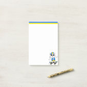 Post-it Notes Chat Patineur Mignon (Sur un bureau)