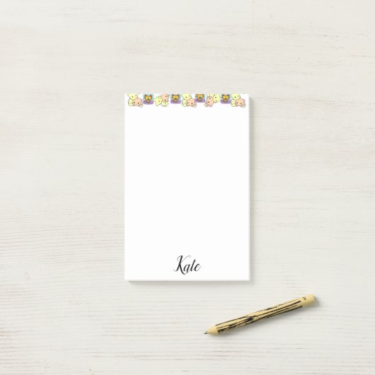 Post-it Notes Chatons Chats (Sur un bureau)