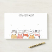 Post-It Notes Chats Mignons (Sur un bureau)