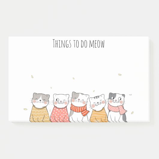Post-It Notes Chats Mignons (Devant)