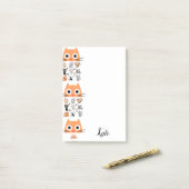 Post-it Notes Chatton Fantaisiste (Sur un bureau)