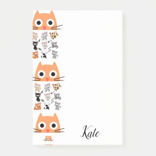 Post-it Notes Chatton Fantaisiste (Devant)