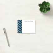 Post-it® Notes Chevron Parties scintillant bleue (Bureau)